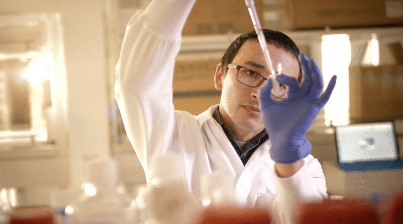 Amprion's scientist, Luis Concha discovering an ultra sensitive prion detection